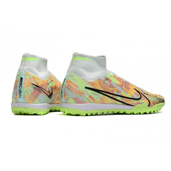 The Best Selling Line Nike Air Zoom Mercurial Superfly IX Elite TF High-top Khaki Green Women And Men Soccer Cleats Shop Online