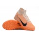 Nike Air Zoom Mercurial Superfly IX Elite TF High-top Khaki Orange Women And Men Soccer Cleats 