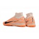 Sell Like Wild Fire Nike Air Zoom Mercurial Superfly IX Elite TF High-top Khaki Orange Women And Men Soccer Cleats Shop Online