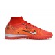 Nike Air Zoom Mercurial Superfly IX Elite TF High-top Orange Red Women And Men Soccer Cleats 