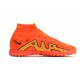 Nike Air Zoom Mercurial Superfly IX Elite TF High-top Orange Women And Men Soccer Cleats 