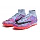 Nike Air Zoom Mercurial Superfly IX Elite TF High-top Purple Pink Women And Men Soccer Cleats 