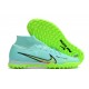 Salable Goods Nike Air Zoom Mercurial Superfly IX Elite TF High-top Turqoise Green Women And Men Soccer Cleats Shop