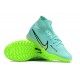 Salable Goods Nike Air Zoom Mercurial Superfly IX Elite TF High-top Turqoise Green Women And Men Soccer Cleats Shop