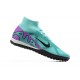 Nike Air Zoom Mercurial Superfly IX Elite TF High-top Turqoise Men Soccer Cleats 