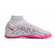 Nike Air Zoom Mercurial Superfly IX Elite TF High-top White Pink Women And Men Soccer Cleats 