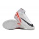 Nike Air Zoom Mercurial Superfly IX Elite TF High-top White Red Black Women And Men Soccer Cleats 