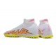 Best Quality Nike Air Zoom Mercurial Superfly IX Elite TF High-top White Yellow Women And Men Soccer Cleats Online