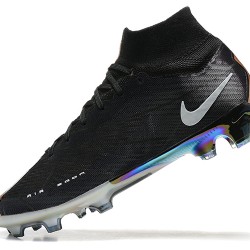 Nike Air Zoom Mercurial Superfly Ix Elite Fg Black Gold White For Men High-top Football Cleats 