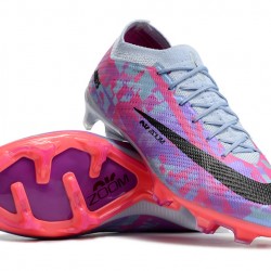 Nike Air Zoom Mercurial Vapor XV Elite FG Low-top Grey Purple Pink Women And Men Soccer Cleats 