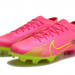 Nike Air Zoom Mercurial Vapor XV Elite FG Low-top Pink Green Women And Men Soccer Cleats 