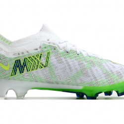 Nike Air Zoom Mercurial Vapor XV Elite FG Low-top White Yellow Green Women And Men Soccer Cleats 