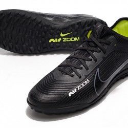 Nike Air Zoom Mercurial Vapor XV Pro TF Low-top Black Green Women And Men Soccer Cleats 