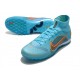 Explore Nike Mercurial Superfly 9 Elite TF High-top Blue Orange Men Soccer Cleats Shop Online