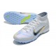 To Have A Strong Footing In A Market Nike Mercurial Superfly 9 Elite TF High-top White Blue Men Soccer Cleats Shop Online