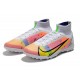 Buy the latest Nike Mercurial Superfly 9 Elite TF High-top White Pink Yellow Men Soccer Cleats Online