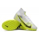 Popular Goods Nike Mercurial Superfly 9 Elite TF High-top White Yellow Black Men Soccer Cleats Shop Online