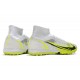 Nike Mercurial Superfly 9 Elite TF High-top Yellow White Black Men Soccer Cleats 