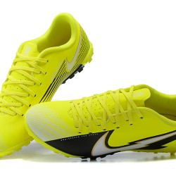 Nike Mercurial Vapor 13 Academy TF Black Yellow White Low-top For Men Soccer Cleats 