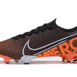 Nike Mercurial Vapor 13 Elite FG Orange Black White Low-top For Men Soccer Cleats 