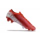 Nike Mercurial Vapor 13 Elite FG Red White Low-top For Men Soccer Cleats 