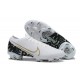 Nike Mercurial Vapor 13 Elite FG White Black Gold Green Low-top For Men Soccer Cleats 