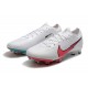 Nike Mercurial Vapor 13 Elite Korea FG Low-Top White Pink Turqoise Men Soccer Cleats 