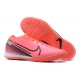 Nike Mercurial Vapor 7 Elite RB Mds IC Pink White Black Low-top For Men Soccer Cleats 