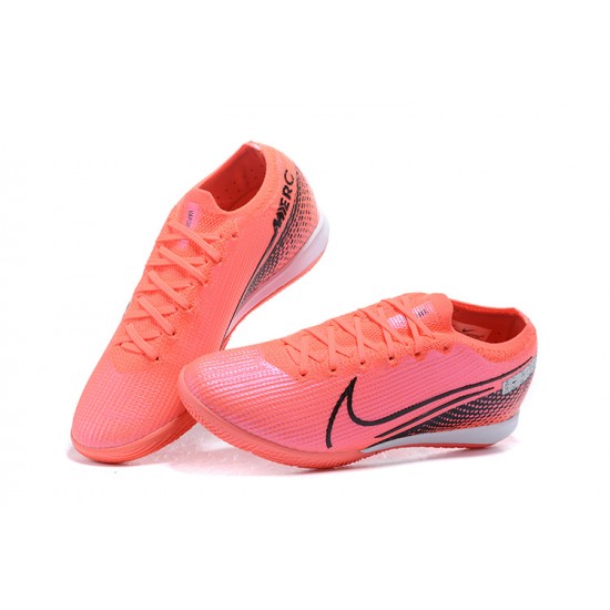 Nike Mercurial Vapor 7 Elite RB Mds IC Pink White Black Low-top For Men Soccer Cleats 