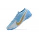 Popular Goods Nike Mercurial Vapor 7 Elite TF White Blue Gold Low-top For Men Soccer Cleats Shop