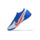 Nike Mercurial Vapor 7 Elite TF White Orange Blue Low-top For Men Soccer Cleats 