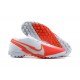 Nike Mercurial Vapor 7 Elite TF White Orange Low-top For Men Soccer Cleats 