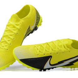 Nike Mercurial Vapor 7 Elite TF White Yellow Black Low-top For Men Soccer Cleats 