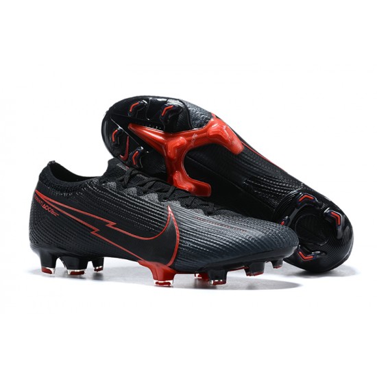 Popular Goods Nike Mercurial Vapor VII 13 Elite FG Black Orange Low-top For Men Soccer Cleats Shop