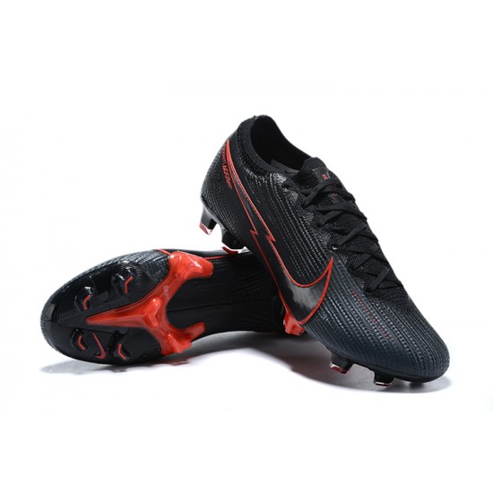 Popular Goods Nike Mercurial Vapor VII 13 Elite FG Black Orange Low-top For Men Soccer Cleats Shop