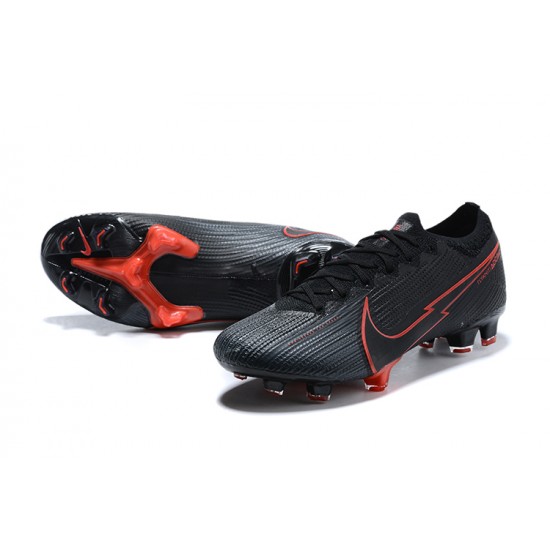 Popular Goods Nike Mercurial Vapor VII 13 Elite FG Black Orange Low-top For Men Soccer Cleats Shop