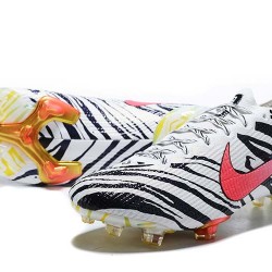 Nike Mercurial Vapor VII 13 Elite FG Black White Pink Low-top For Men Soccer Cleats 