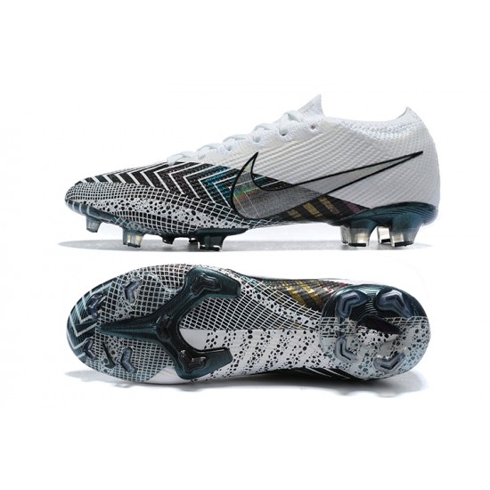 Nike Mercurial Vapor VII 13 Elite FG Gray Black Blue Low-top For Men Soccer Cleats 