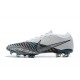 Nike Mercurial Vapor VII 13 Elite FG Gray Black Blue Low-top For Men Soccer Cleats 