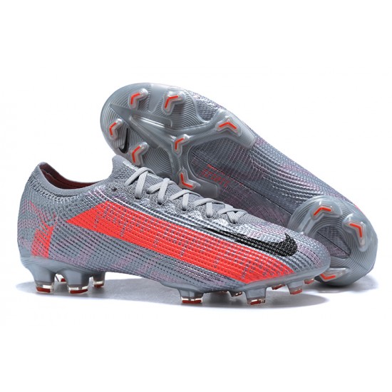 Nike Mercurial Vapor VII 13 Elite FG Gray Orange Black Low-top For Men Soccer Cleats 