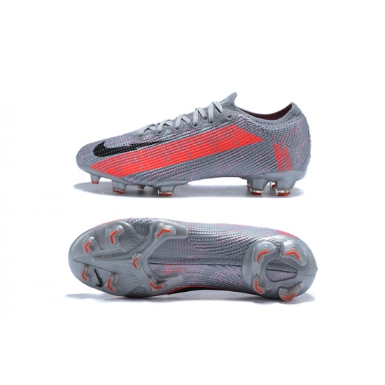 Nike Mercurial Vapor VII 13 Elite FG Gray Orange Black Low-top For Men Soccer Cleats 