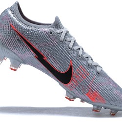 Nike Mercurial Vapor VII 13 Elite FG Gray Orange Black Low-top For Men Soccer Cleats 