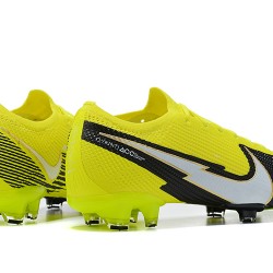 Nike Mercurial Vapor VII 13 Elite FG LightYellow Black Low-top For Men Soccer Cleats 