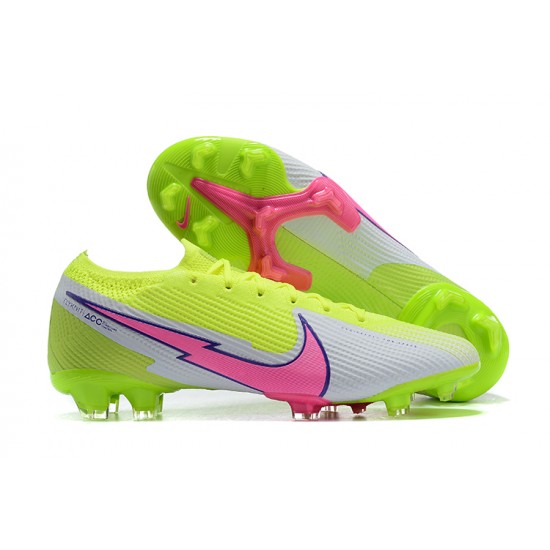 Discover the top-selling Nike Mercurial Vapor VII 13 Elite FG LightYellow Pink Black White Low-top For Men Soccer Cleats Shop