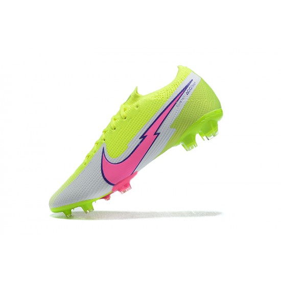 Discover the top-selling Nike Mercurial Vapor VII 13 Elite FG LightYellow Pink Black White Low-top For Men Soccer Cleats Shop