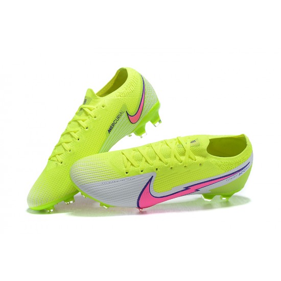 Discover the top-selling Nike Mercurial Vapor VII 13 Elite FG LightYellow Pink Black White Low-top For Men Soccer Cleats Shop