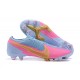 Nike Mercurial Vapor VII 13 Elite FG Pink Blue Low-top For Men Soccer Cleats 