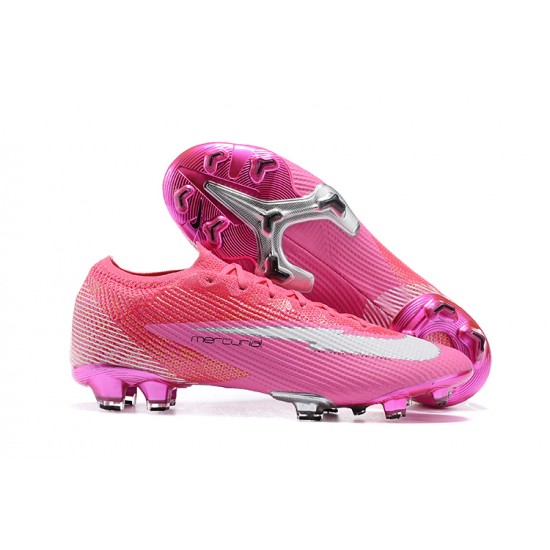 Nike Mercurial Vapor VII 13 Elite FG Pink LightPink Low-top For Men Soccer Cleats 