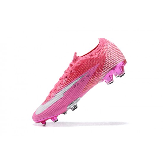 Nike Mercurial Vapor VII 13 Elite FG Pink LightPink Low-top For Men Soccer Cleats 