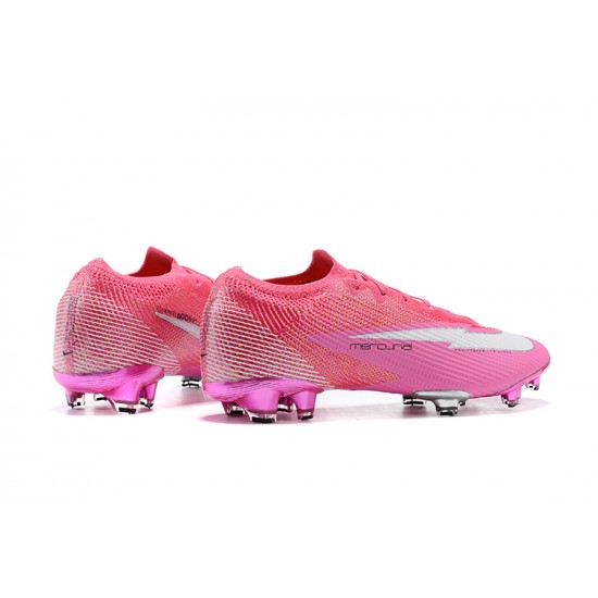 Nike Mercurial Vapor VII 13 Elite FG Pink LightPink Low-top For Men Soccer Cleats 